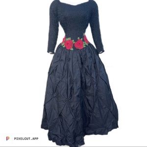 Very elegant black evening gown. MODI. New with tag. Black. Size 4. 100% Silk.